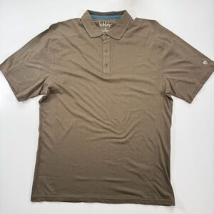 Kuhl Brazen Kuhldry Short Sleeve Polo Shirt Mens Large Green UPF Tech Never Worn
